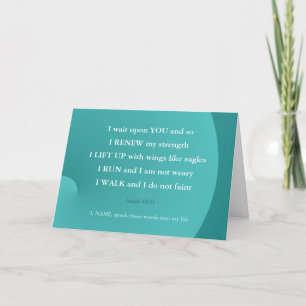 Bijbel Verse Healing Isaiah Walk Run - Kaart