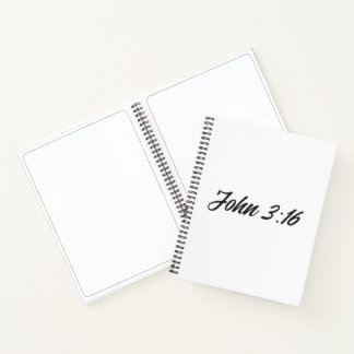 Bijbel Verse John 3:16 Notitieboek