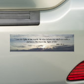 Bijbel Verse John 8:12 Bumpersticker (Op auto)