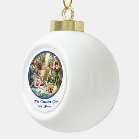 Bijbel Verse Keramische Bal Ornament (Rechts)