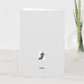 Bijbel Verse kruislamp Bevestigingskaart (Matte) Feestdagen Kaart (Achterkant)