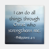 Bijbel Verse Oceaan Luchtmagneet Magneet (Voorkant)