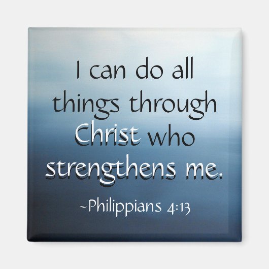 Bijbel Verse Oceaan Luchtmagneet Magneet (Voorkant)