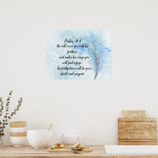 Bijbel Verse Poster (Keuken)