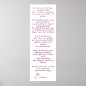 Bijbel Verse Psalm 4 hoort mijn gebed Poster (Voorkant)