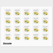 Bijbel verse psalm Sunflower Round Sticker (Vel)