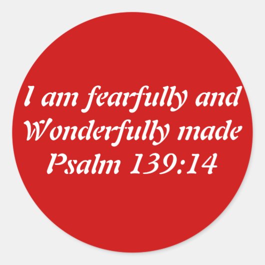 Bijbel Verse Ronde Sticker (Voorkant)