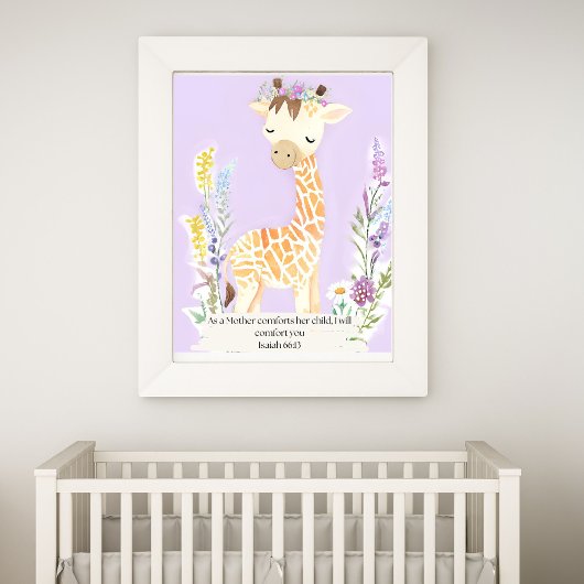 Bijbel Verse Safari Kwekerij Foto Afdruk