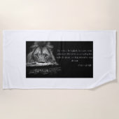 Bijbel Verse Schrift 1 Peter 5:8 KJV Strandlaken (Voorkant)