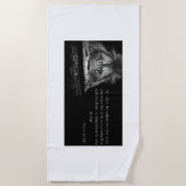 Bijbel Verse Schrift 1 Peter 5:8 KJV Strandlaken (Voorkant)