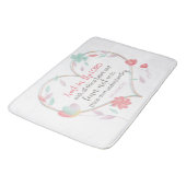 Bijbel Verse Spreuken 3:5 hart badmat badkamer (Gekanteld)