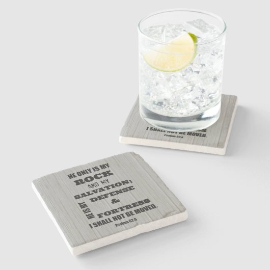 Bijbel Verse Stenen Onderzetter (Zijkant)