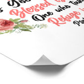 Bijbel Verse Taste en zorg dat de Heer goed is Poster (Hoek)