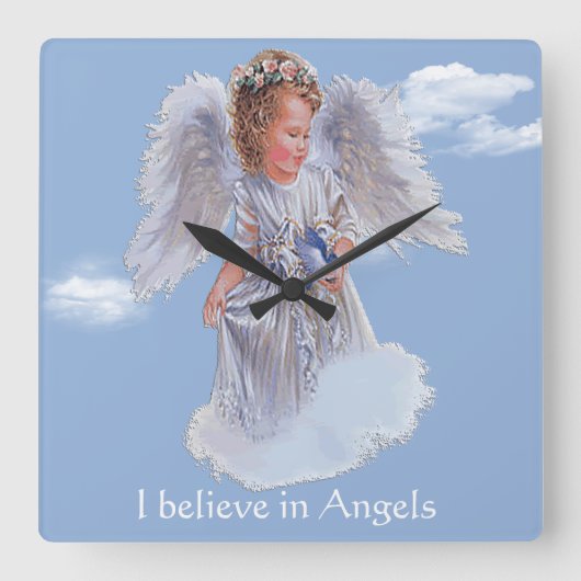 Bijbel Verse Vierkante Klok (Voorkant)