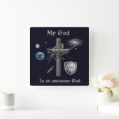 Bijbel Verse Vierkante Klok (Huis)