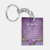 Bijbel Verse zoekt God eerst Sleutelhanger (Voorkant Links)