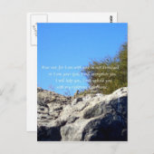 Bijbel verses Inspirerend Citaat Isaiah 41:10 Briefkaart (Voorkant / Achterkant)