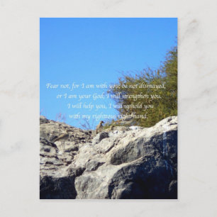 Bijbel verses Inspirerend Citaat Isaiah 41:10 Briefkaart