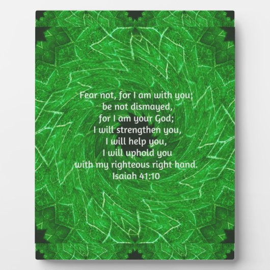 Bijbel verses Inspirerend Citaat Isaiah 41:10 Fotoplaat (Voorkant)