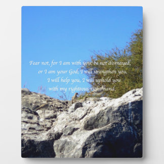 Bijbel verses Inspirerend Citaat Isaiah 41:10 Fotoplaat