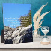 Bijbel verses Inspirerend Citaat Isaiah 41:10 Fotoplaat (Zijkant)