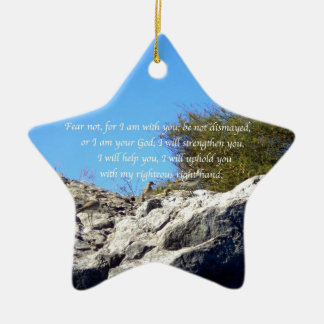 Bijbel verses Inspirerend Citaat Isaiah 41:10 Keramisch Ornament