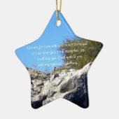 Bijbel verses Inspirerend Citaat Isaiah 41:10 Keramisch Ornament (Links)