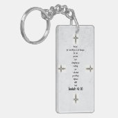 Bijbel verses Inspirerend Citaat Isaiah 41:10 Sleutelhanger (Voorkant Links)