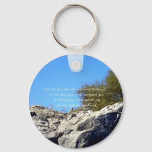 Bijbel verses Inspirerend Citaat Isaiah 41:10 Sleutelhanger