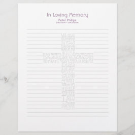 Bijbel verses John14 Funeral Book Filler Page - 5