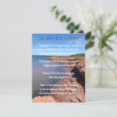 Bijbel verteert Gods bescherming Kaart (Staand voorkant)