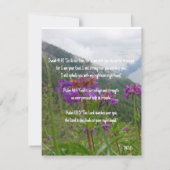 Bijbel verteert Gods bescherming Kaart (Achterkant)