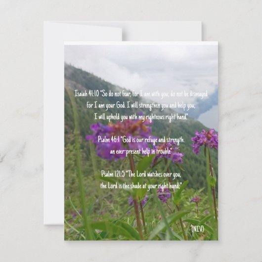 Bijbel verteert Gods bescherming Kaart (Achterkant)