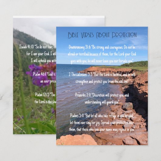 Bijbel verteert Gods bescherming Kaart (Voorkant / Achterkant)