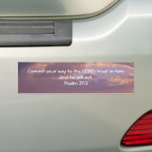 Bijbel verteert Motivatie scripts Psalm 37:5 Bumpersticker (Op auto)