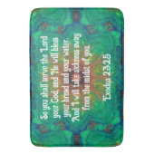 Bijbel verveelt het Healing Scripture Quote Exodus Badmat (Voorkant Verticaal)