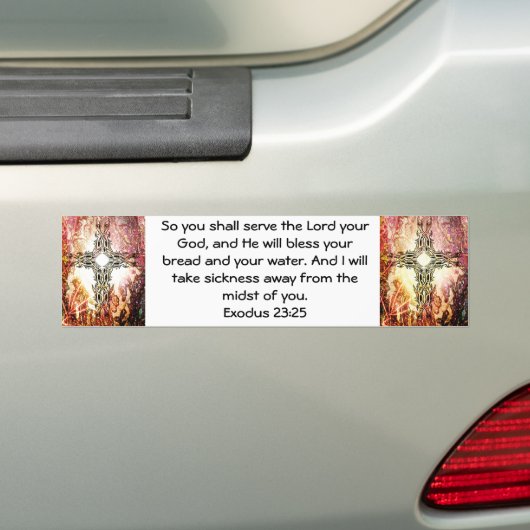 Bijbel verveelt het Healing Scripture Quote Exodus Bumpersticker (Op auto)