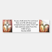 Bijbel verveelt het Healing Scripture Quote Exodus Bumpersticker (Voorkant)