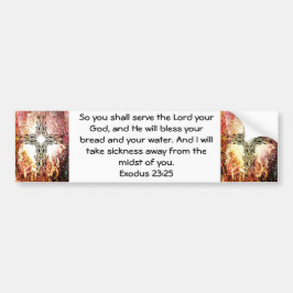 Bijbel verveelt het Healing Scripture Quote Exodus Bumpersticker