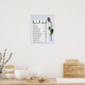 Bijbel verveelt Poster Muur met scriptcitaten voor (Keuken)