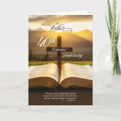 Bijbel voor 40-jarig priesterjubileum kaart (Voorkant)