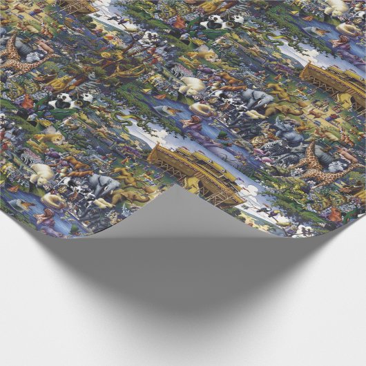 Bijbel voor arkdieren van Noah Cadeaupapier (Hoek)