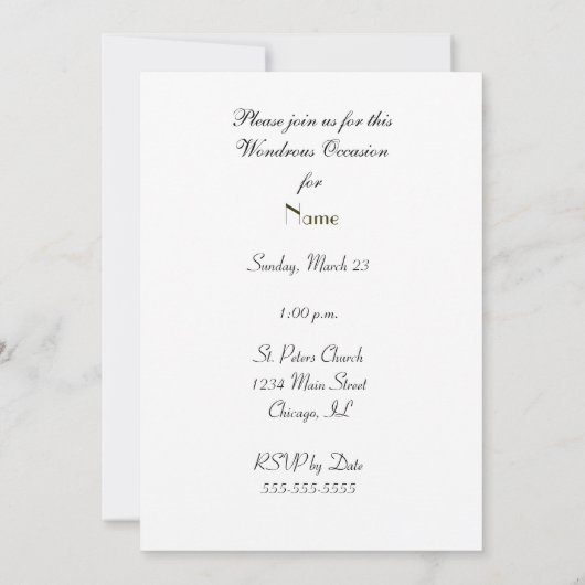 Bijbel voor de uitnodiging van de Orde en Palm Lea (Achterkant)