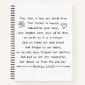 Bijbel voor handschrift aanpassen Verse het snoer Notitieboek (Voorkant)