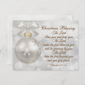 Bijbel voor kerstmis 6 24-26 briefkaart (Voorkant / Achterkant)