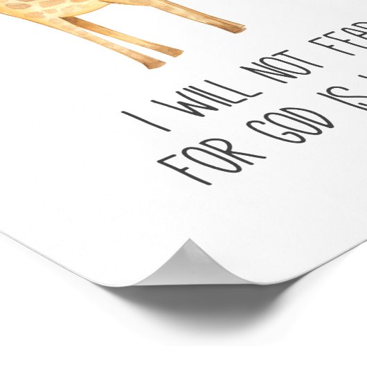 Bijbel voor kinderen Verse I zal niet bang zijn Poster (Hoek)