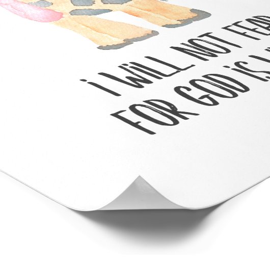 Bijbel voor kinderen Verse I zal niet bang zijn Poster (Hoek)