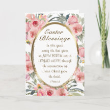 Bijbel voor paasbessen Verse Elegant Roze Floral