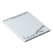 Bijbel voor walvis Verse Christelijke cadeau voor  Notitieblok (Schuin)