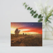 Bijbel - Wise mannen - The Magi arriveert 1920 Briefkaart (Staand voorkant)